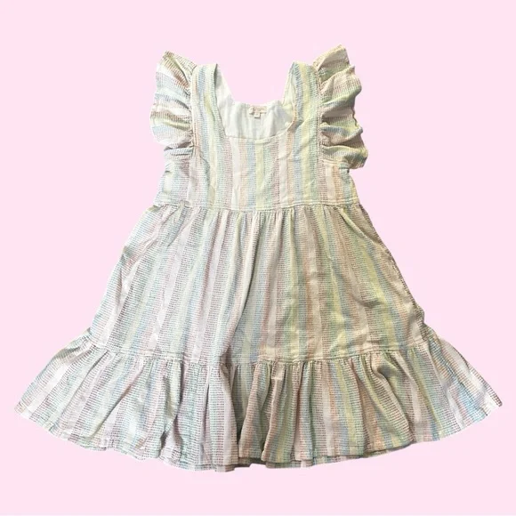 Pink Chicken Elsie Rainbow Stitch Dress Size M - Picture 2 of 2